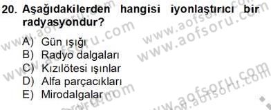 Teknolojinin Bilimsel İlkeleri 2 Dersi 2012 - 2013 Yılı (Final) Dönem Sonu Sınav Soruları 20. Soru