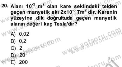 Teknolojinin Bilimsel İlkeleri 2 Dersi 2013 - 2014 Yılı (Vize) Ara Sınav Soruları 20. Soru
