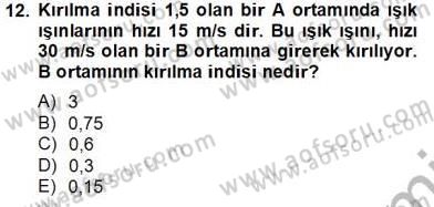 Teknolojinin Bilimsel İlkeleri 2 Dersi 2013 - 2014 Yılı Tek Ders Sınav Soruları 12. Soru