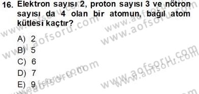 Teknolojinin Bilimsel İlkeleri 2 Dersi 2013 - 2014 Yılı Tek Ders Sınav Soruları 16. Soru