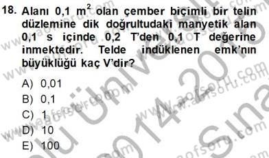 Teknolojinin Bilimsel İlkeleri 2 Dersi 2014 - 2015 Yılı (Vize) Ara Sınav Soruları 18. Soru