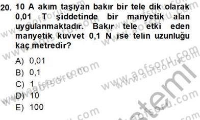 Teknolojinin Bilimsel İlkeleri 2 Dersi 2014 - 2015 Yılı (Vize) Ara Sınav Soruları 20. Soru