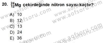 Teknolojinin Bilimsel İlkeleri 2 Dersi 2014 - 2015 Yılı (Final) Dönem Sonu Sınav Soruları 20. Soru