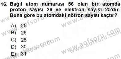 Teknolojinin Bilimsel İlkeleri 2 Dersi 2015 - 2016 Yılı (Final) Dönem Sonu Sınav Soruları 16. Soru