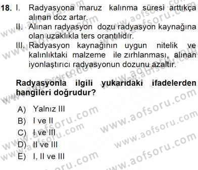 Teknolojinin Bilimsel İlkeleri 2 Dersi 2015 - 2016 Yılı (Final) Dönem Sonu Sınav Soruları 18. Soru
