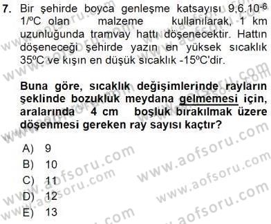 Teknolojinin Bilimsel İlkeleri 2 Dersi 2015 - 2016 Yılı (Final) Dönem Sonu Sınav Soruları 7. Soru