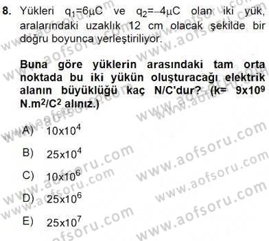 Teknolojinin Bilimsel İlkeleri 2 Dersi 2015 - 2016 Yılı (Final) Dönem Sonu Sınav Soruları 8. Soru