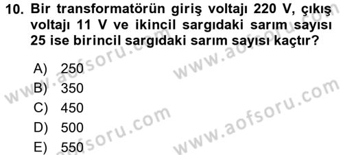 Teknolojinin Bilimsel İlkeleri 2 Dersi 2016 - 2017 Yılı (Vize) Ara Sınav Soruları 10. Soru