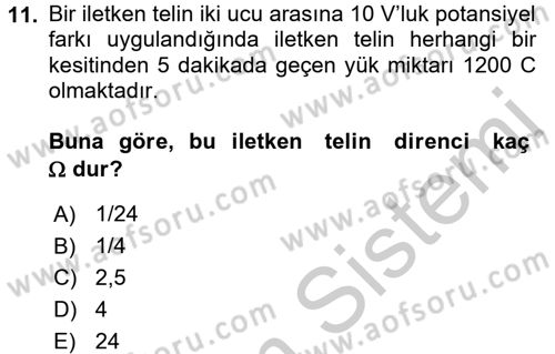 Teknolojinin Bilimsel İlkeleri 2 Dersi 2016 - 2017 Yılı (Vize) Ara Sınav Soruları 11. Soru