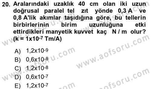 Teknolojinin Bilimsel İlkeleri 2 Dersi 2016 - 2017 Yılı (Vize) Ara Sınav Soruları 20. Soru