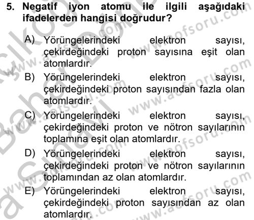 Teknolojinin Bilimsel İlkeleri 2 Dersi 2016 - 2017 Yılı (Vize) Ara Sınav Soruları 5. Soru