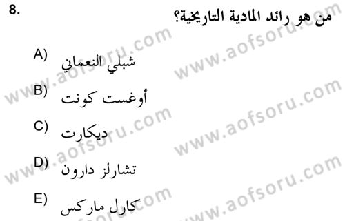 Kelam’a Giriş Dersi 2020 - 2021 Yılı Yaz Okulu Sınav Soruları 8. Soru