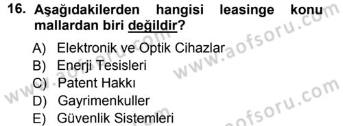 Dış Ticaret İşlemleri Dersi 2013 - 2014 Yılı Tek Ders Sınav Soruları 16. Soru