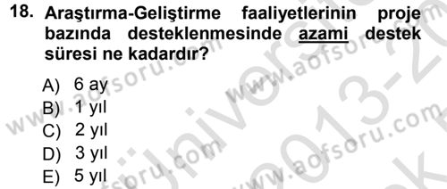 Dış Ticaret İşlemleri Dersi 2013 - 2014 Yılı Tek Ders Sınav Soruları 18. Soru