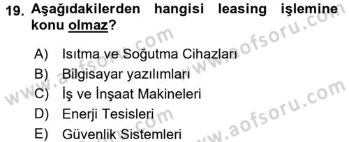 Dış Ticaret İşlemleri Dersi 2015 - 2016 Yılı (Final) Dönem Sonu Sınav Soruları 19. Soru