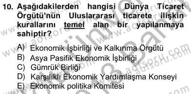 Dış Ticaret Belgeleri Dersi 2012 - 2013 Yılı (Vize) Ara Sınav Soruları 10. Soru