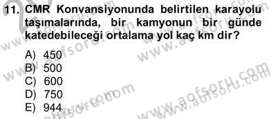 Dış Ticaret Belgeleri Dersi 2012 - 2013 Yılı (Vize) Ara Sınav Soruları 11. Soru