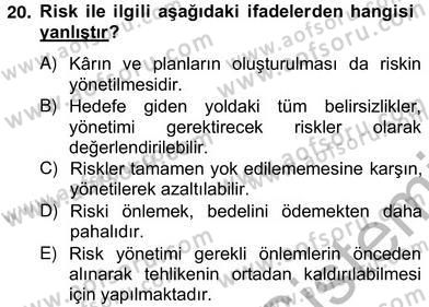 Dış Ticaret Belgeleri Dersi 2012 - 2013 Yılı (Vize) Ara Sınav Soruları 20. Soru