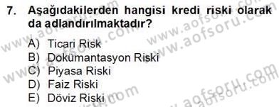 Dış Ticaret Belgeleri Dersi 2012 - 2013 Yılı (Final) Dönem Sonu Sınav Soruları 7. Soru
