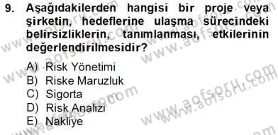 Dış Ticaret Belgeleri Dersi 2013 - 2014 Yılı Tek Ders Sınav Soruları 9. Soru