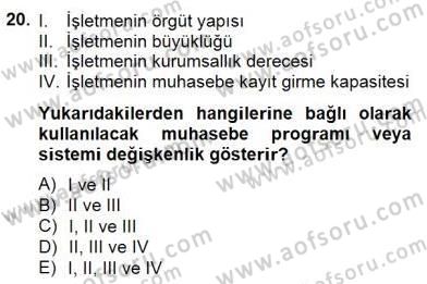 Dış Ticaret Belgeleri Dersi 2014 - 2015 Yılı (Final) Dönem Sonu Sınav Soruları 20. Soru