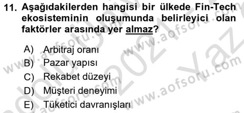 Dış Ticarete Giriş Dersi 2021 - 2022 Yılı Yaz Okulu Sınavı 11. Soru