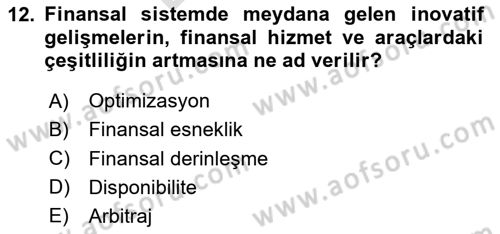 Dış Ticarete Giriş Dersi 2024 - 2025 Yılı (Final) Dönem Sonu Sınav Soruları 12. Soru