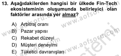 Dış Ticarete Giriş Dersi 2024 - 2025 Yılı (Final) Dönem Sonu Sınav Soruları 13. Soru