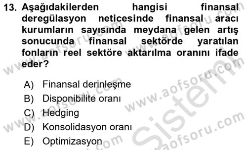 Dış Ticarete Giriş Dersi 2024 - 2025 Yılı Yaz Okulu Sınav Soruları 13. Soru