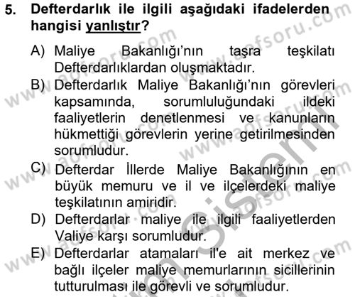 Dış Ticaretle İlgili Kurumlar ve Kuruluşlar Dersi 2012 - 2013 Yılı (Final) Dönem Sonu Sınav Soruları 5. Soru