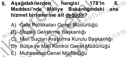 Dış Ticaretle İlgili Kurumlar ve Kuruluşlar Dersi 2013 - 2014 Yılı (Final) Dönem Sonu Sınav Soruları 5. Soru