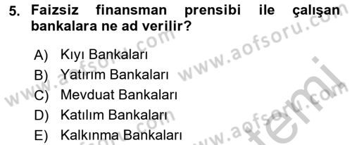 Dış Ticaretle İlgili Kurumlar ve Kuruluşlar Dersi 2018 - 2019 Yılı Yaz Okulu Sınav Soruları 5. Soru