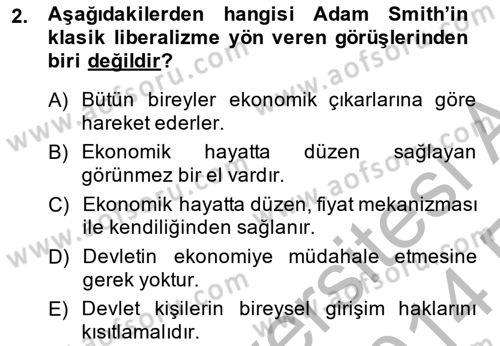Uluslararası Ticaret Dersi 2013 - 2014 Yılı (Vize) Ara Sınav Soruları 2. Soru