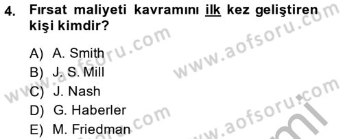 Uluslararası Ticaret Dersi 2013 - 2014 Yılı (Vize) Ara Sınav Soruları 4. Soru