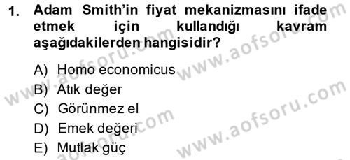 Uluslararası Ticaret Dersi 2013 - 2014 Yılı (Final) Dönem Sonu Sınav Soruları 1. Soru