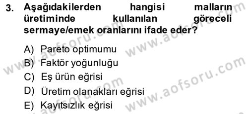 Uluslararası Ticaret Dersi 2014 - 2015 Yılı (Final) Dönem Sonu Sınav Soruları 3. Soru