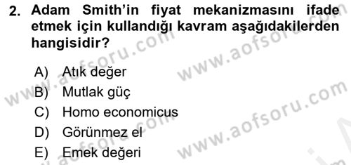 Uluslararası Ticaret Dersi 2015 - 2016 Yılı (Vize) Ara Sınavı 2. Soru