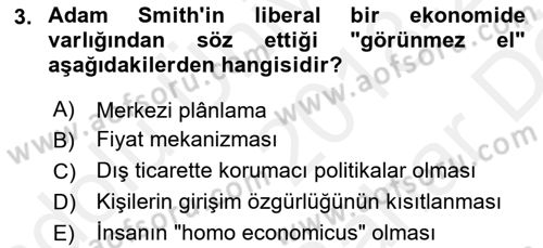 Uluslararası Ticaret Dersi 2018 - 2019 Yılı (Vize) Ara Sınav Soruları 3. Soru