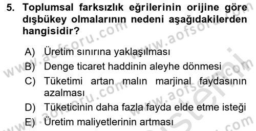 Uluslararası Ticaret Dersi 2024 - 2025 Yılı (Vize) Ara Sınav Soruları 5. Soru