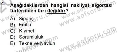 Dış Ticarette Girişimcilik Dersi 2012 - 2013 Yılı (Final) Dönem Sonu Sınav Soruları 4. Soru