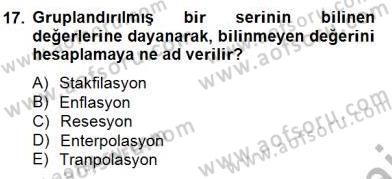 Dış Ticarette Girişimcilik Dersi 2013 - 2014 Yılı (Final) Dönem Sonu Sınavı 17. Soru