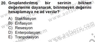 Dış Ticarette Girişimcilik Dersi 2013 - 2014 Yılı Tek Ders Sınav Soruları 20. Soru