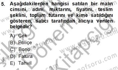 Dış Ticarette Girişimcilik Dersi 2014 - 2015 Yılı (Final) Dönem Sonu Sınav Soruları 5. Soru