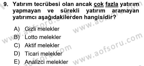 Dış Ticarette Girişimcilik Dersi 2019 - 2020 Yılı (Final) Dönem Sonu Sınav Soruları 9. Soru