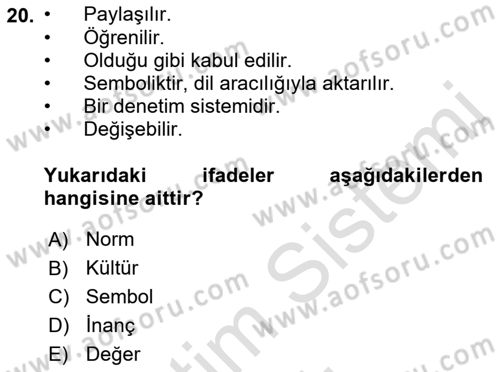 Dış Ticarette Girişimcilik Dersi 2022 - 2023 Yılı Yaz Okulu Sınav Soruları 20. Soru