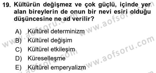 Dış Ticarette Girişimcilik Dersi 2023 - 2024 Yılı (Final) Dönem Sonu Sınav Soruları 19. Soru