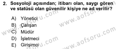 Dış Ticarette Girişimcilik Dersi 2024 - 2025 Yılı (Vize) Ara Sınav Soruları 2. Soru