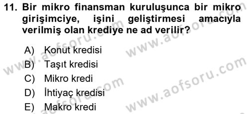 Dış Ticarette Girişimcilik Dersi 2025 - 2026 Yılı (Vize) Ara Sınav Soruları 11. Soru