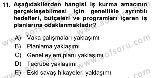Dış Ticarette Girişimcilik Dersi 2025 - 2026 Yılı (Final) Dönem Sonu Sınav Soruları 11. Soru