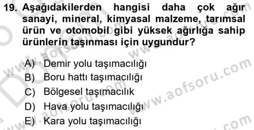 Dış Ticarette Girişimcilik Dersi 2025 - 2026 Yılı (Final) Dönem Sonu Sınav Soruları 19. Soru